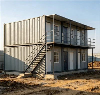 Rumah Kontena Pek Rata pasang siap